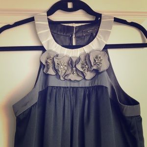 BCBG Navy Silk Dress